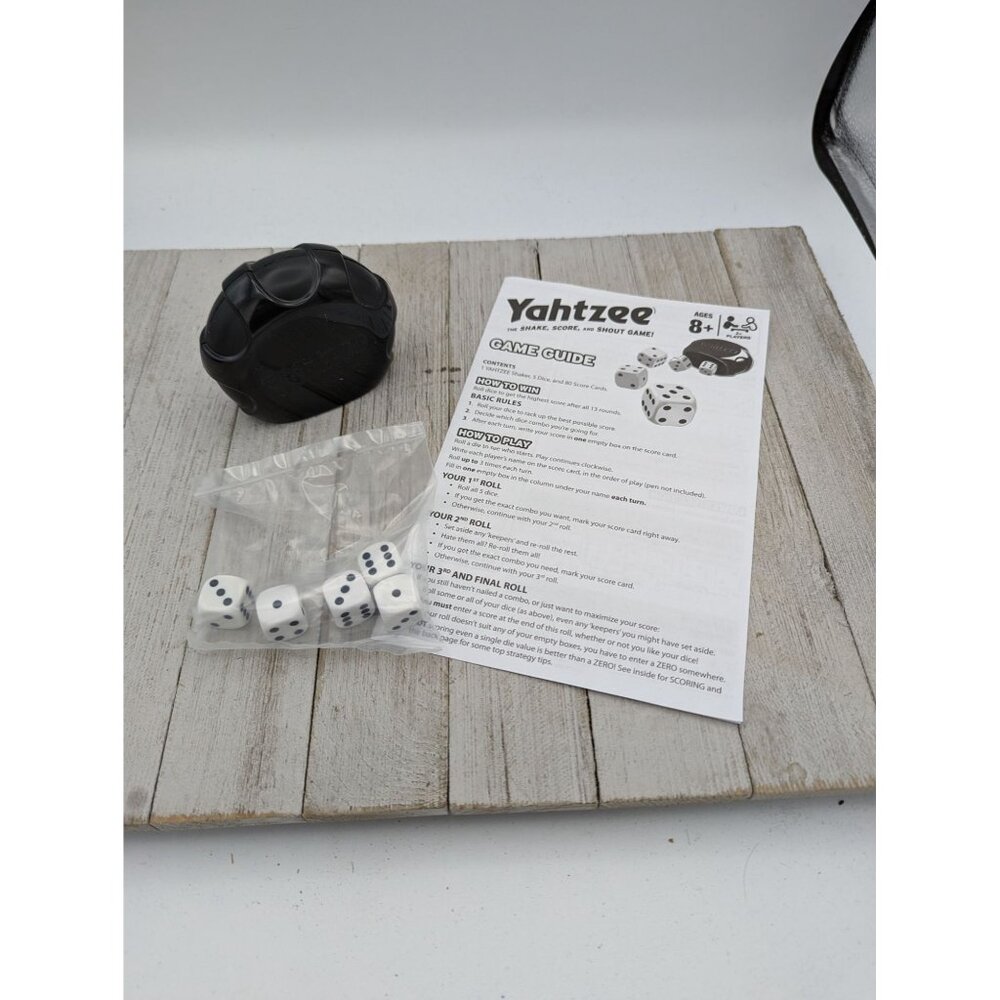 2014 Yahtzee Dice Cup Instructions Classic Hasbro Dice Game Replacements